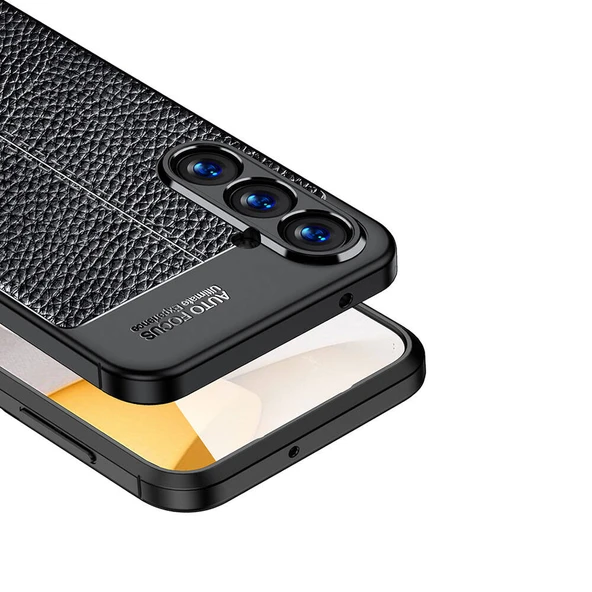 Samsung Galaxy S23 FE Kılıf Deri Görünümlü Silikon Kılıf Zr-Nisss ürün görseli 1