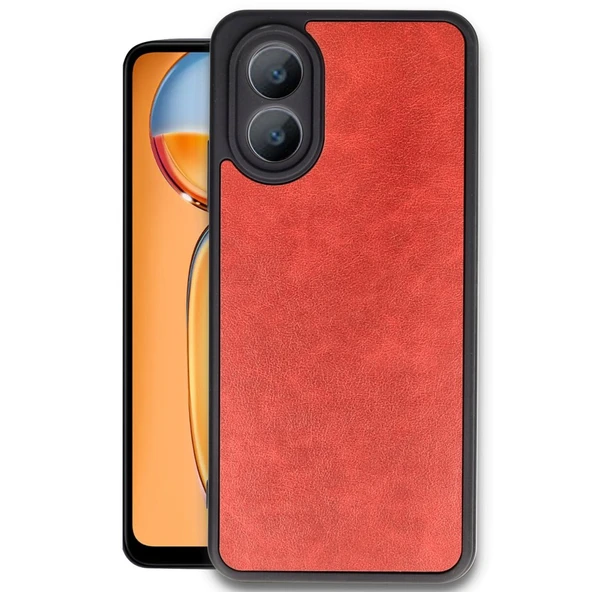 Oppo A38 Kılıf Deri Görünüm Silikon Kapak Azn-Aras - Resim 2