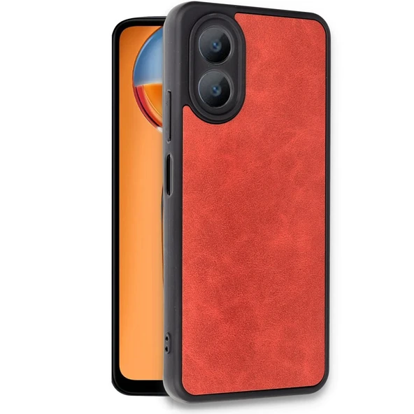 Oppo A38 Kılıf Deri Görünüm Silikon Kapak Azn-Aras ürün görseli 1