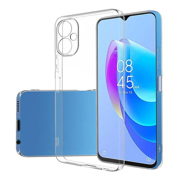 Tecno Camon 19 Neo Kılıf Şeffaf Esnek Silikon Kılıf Zr-Süper