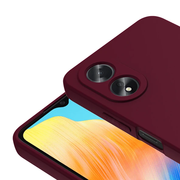 Oppo A38 Kılıf Lansman içi Kadife Silikon Zr-Mara