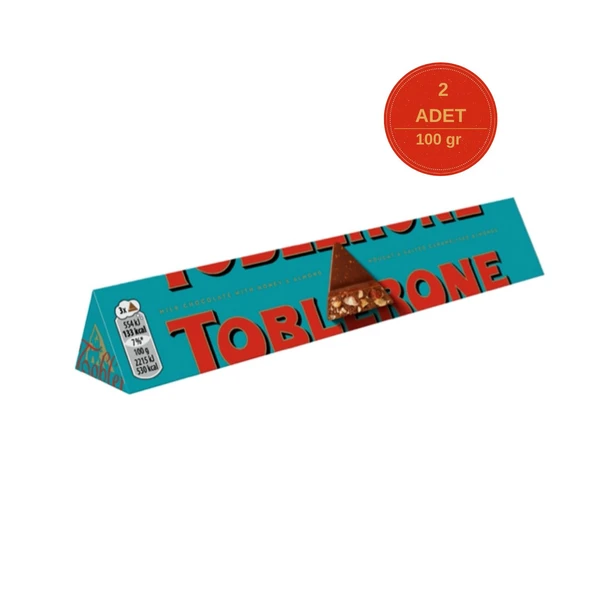 Toblerone Fruit & Nut Meyveli ve Fındıklı Tablet Çikolata 100 gr - 2 Adet
