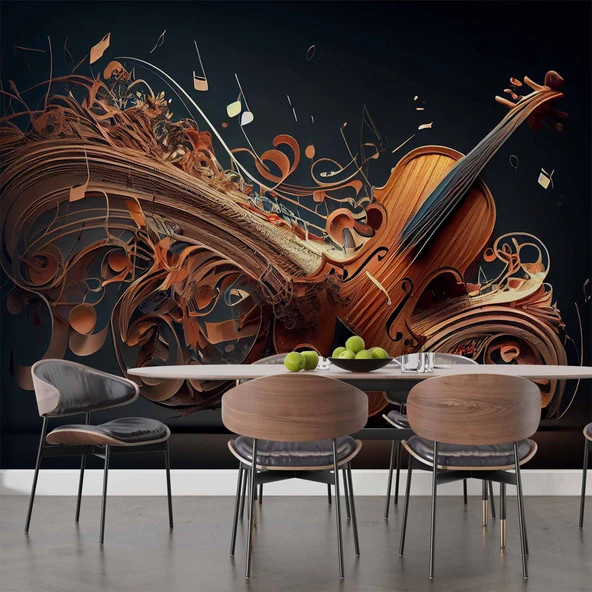 Klasik Gitar Müzik Duvar Kağıdı - Resim 5