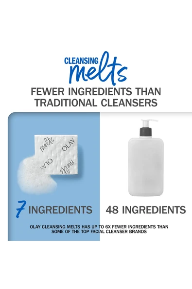 Olay Cleansing Melts + Hyaluronik Cilt Temizleyici Çözünen Ped 32 Adet - 7