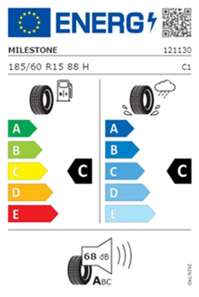 Milestone 185/60 R15 TL 88H REINF. CARMILE Yaz Lastiği (Üretim Tarihi:2024) - Resim 2