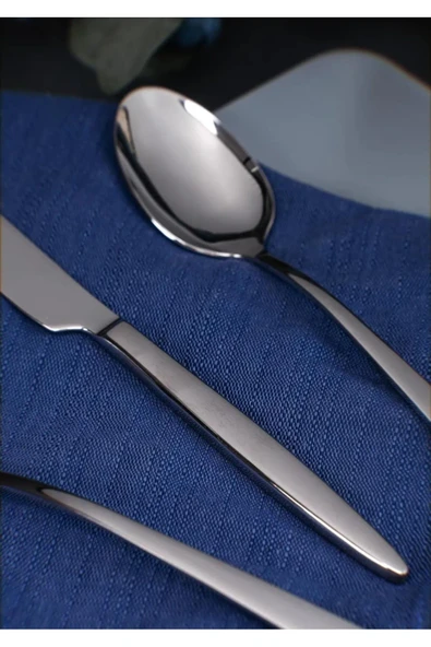 Emsan Akya 30 Parça 6 Kişilik Paslanmaz Çelik Çatal Kaşık Bıçak Takımı - 4