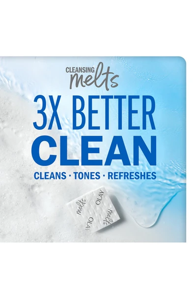 Olay Cleansing Melts + Hyaluronik Cilt Temizleyici Çözünen Ped 32 Adet - 3