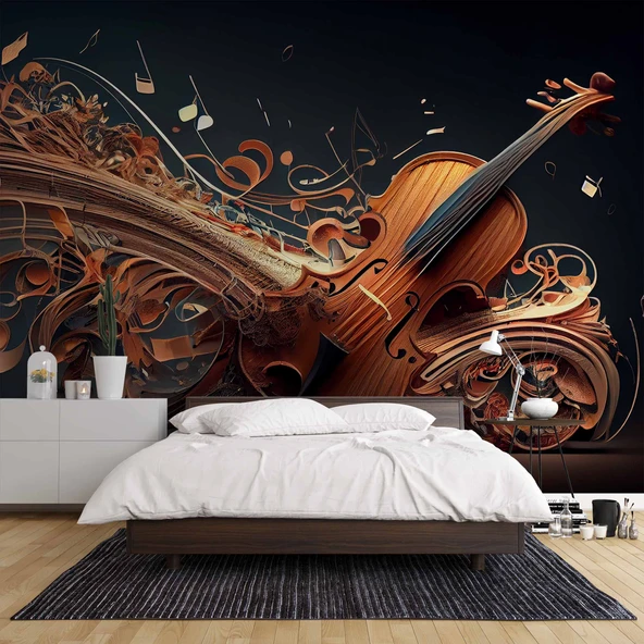 Klasik Gitar Müzik Duvar Kağıdı - Resim 2