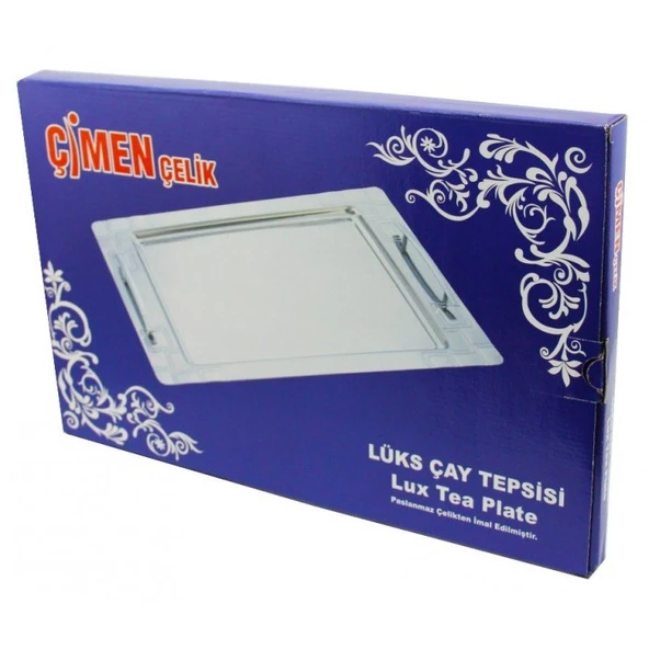 Çimen Kutulu Çelik Servis Tepsisi - 4