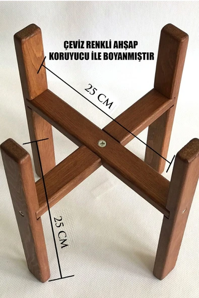 Çiçek Saksı Altlığı Raf - Çiçek Stand - 1 Adet - 2