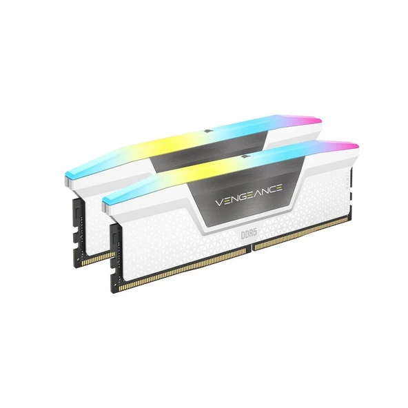 CORSAIR Vengeance 32GB (2x16GB) 6000MT/s CL36 DDR5 AMD/INTEL Uyumlu Beyaz RGB Ram-CMH32GX5M2E6000Z36W - 2