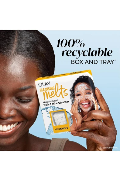 Olay Cleansing Melts + Vitamin C Cilt Temizleyici Çözünen Ped 32 Adet - 9