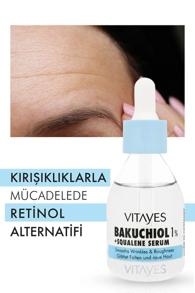 VITAYES Bakuchiol %1 Ve Squalene Niacinamide Ve Hyalüronik Asit Gözenek Sıkılaştırıcı Cilt Bakım Serum Set - 2
