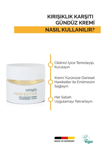 VITAYES Avantajlı Ikili Set 15 Spf'li Canlandırıcı Gündüz Kremi & Dna Onarımı Kırışıklık Karşıtı Gece Kremi. - 3