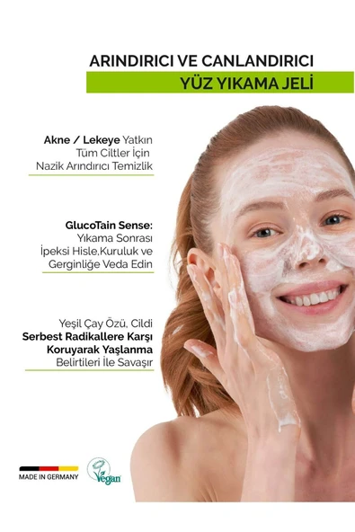 VITAYES Akneye Yatkın Ciltler Için Yeşil Çay Özlü Derin Temizleme Arınma Yüz Yıkama Jeli Avantajlı Ikili Set - 2