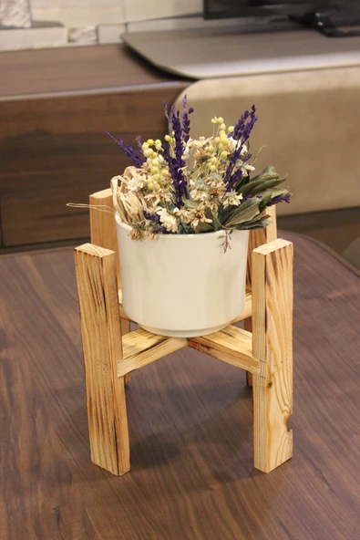 Lüks Saksı Altlığı Saksı Standı Açık Ton 25CM