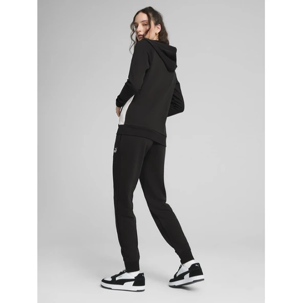 Puma Hooded Sweat Suit Siyah Kadın Eşofman Takımı - 685077 01 - 3