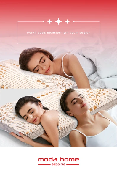 Moda Home Bedding 2 Adet Tencel Klimalı Yastık,Klimalı Yastık - 4