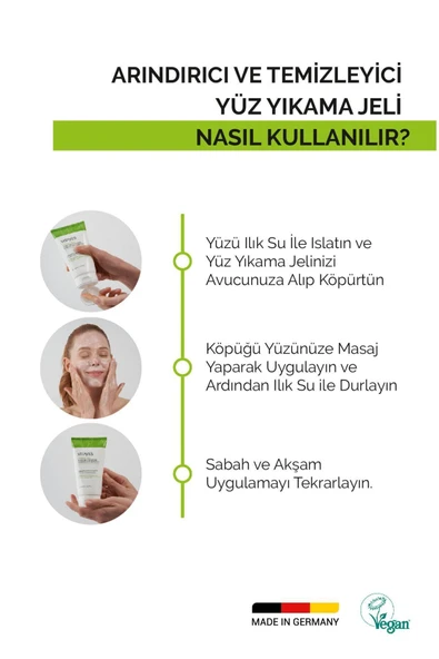 VITAYES Akneye Yatkın Ciltler Için Yeşil Çay Özlü Derin Temizleme Arınma Yüz Yıkama Jeli Avantajlı Ikili Set - 4