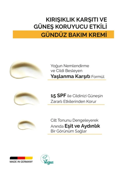 VITAYES Gündüz Kremi SPF15 Gece Kremi Akne Karşıtı Doğal Çay Ağacı Özlü Serum Avantajlı Set - 2