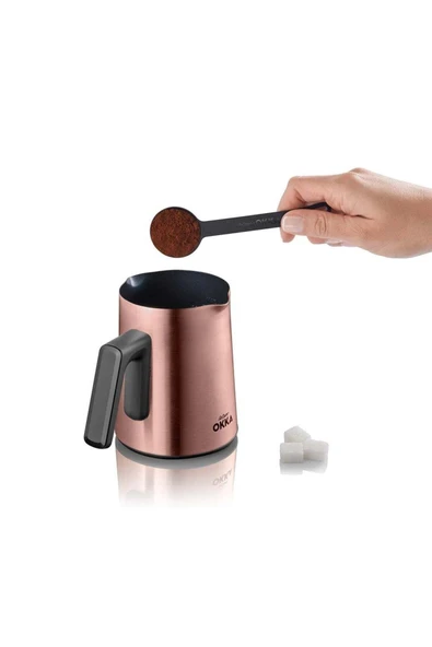 ARZUM OK0018-B OKKA RICH SPIN M TURK KAHVESI MAKINESI BAKIR - Resim 4