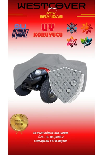 westcover Cfmoto CF625 ATR-EPS ATV SU GEÇİRMEZ BRANDASI -GRİ