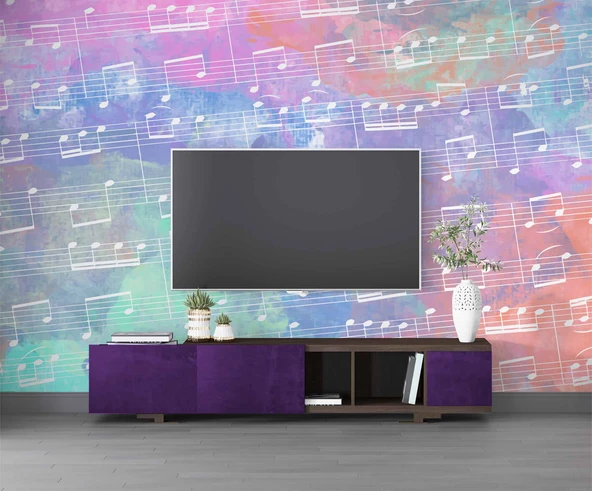 Notalar Müzik Duvar Kağıdı - Resim 3