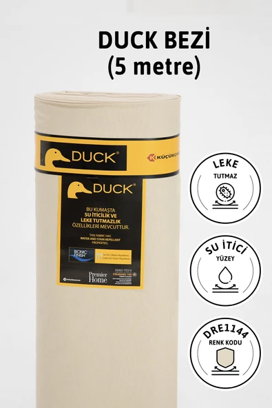 Premier Metrelik Duck Keten Kumaş Su İtici Bez 5 Metre DRE1144 - Bej