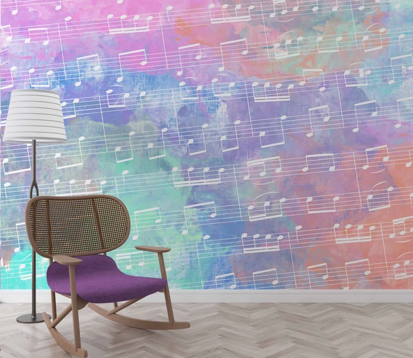 Notalar Müzik Duvar Kağıdı - Resim 6