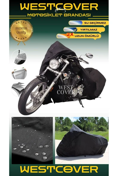 westcover MV Agusta Dragster 800 RR SCS  MOTORSİKLET BRANDASI KORUMA ÖRTÜSÜ SİYAH RENK SU GEÇİRMEZ