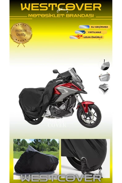 westcover Ducati Multistrada 950 S  MOTORSİKLET BRANDASI SİYAH KİLİT UYUMLU - Resim 2