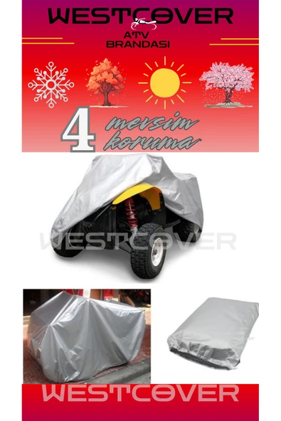 westcover Arora AR 13-2 E ATV SU GEÇİRMEZ BRANDASI -GRİ - 2