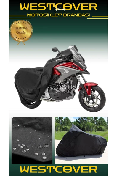 westcover Mondial 150 RR  MOTORSİKLET BRANDASI KORUMA ÖRTÜSÜ SİYAH RENK SU GEÇİRMEZ - Resim 2