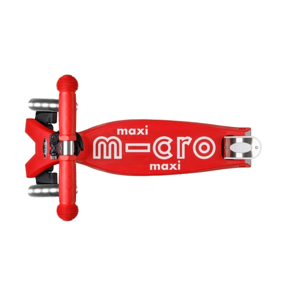 Micro Maxi Scooter Deluxe Foldable 3 Tekerlekli Scooter LED Red  Kırmızı 5-12 Yaş - 8