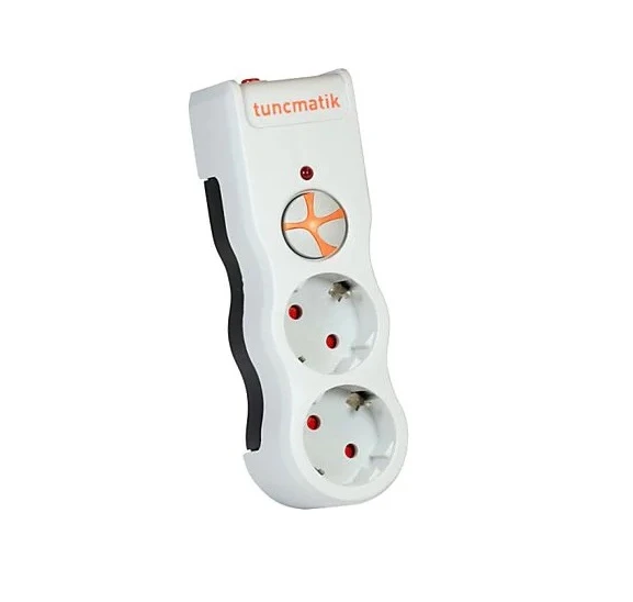 Tunçmatik TSK19021 Enerji Koruma Powersurge İkili Beyaz Priz 1050 Joule - 2
