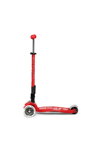 Micro Maxi Scooter Deluxe Foldable 3 Tekerlekli Scooter LED Red  Kırmızı 5-12 Yaş - 2