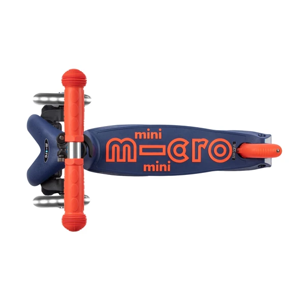 Micro Mini Deluxe Foldable 3 Tekerlekli Scooter LED Navy Blue  Lacivert 2-5 Yaş - 9