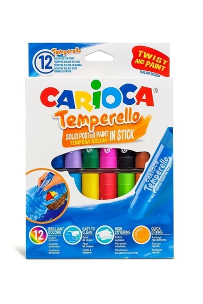 Temperello Stick Poster Boyama Kalemi 12’li - 1