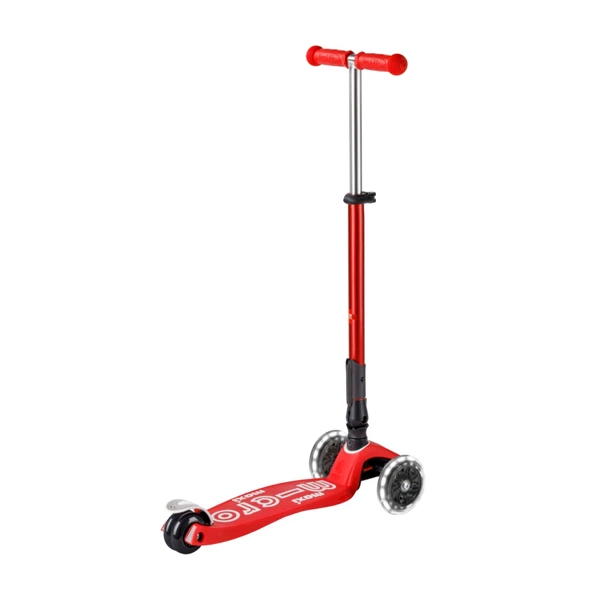 Micro Maxi Scooter Deluxe Foldable 3 Tekerlekli Scooter LED Red  Kırmızı 5-12 Yaş - 6
