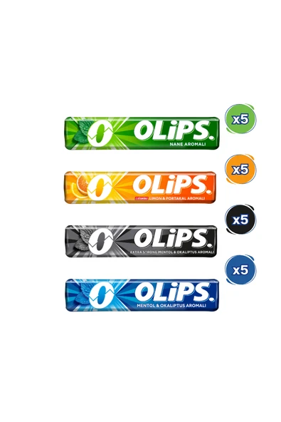 Olips Stick Karışık Şeker Paketi 28gr - 20 Adet