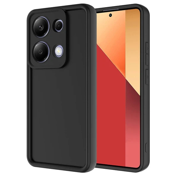 Xiaomi Poco M6 Pro 4G Kılıf Kamera Korumalı Kalın Kenarlı Viera Silikon Case