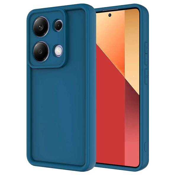 Xiaomi Redmi Note 13 Pro 4G Kılıf Kamera Korumalı Kalın Kenarlı Viera Silikon Case