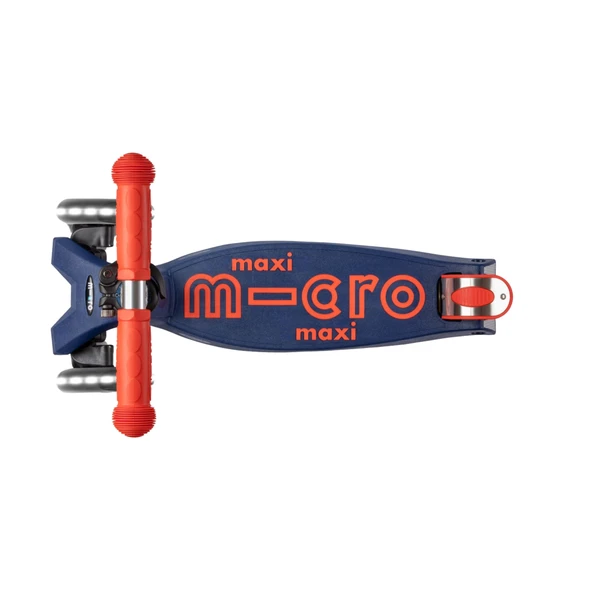 Micro Maxi Scooter Deluxe Foldable 3 Tekerlekli Scooter LED Navy Lacivert 5-12 Yaş - 9