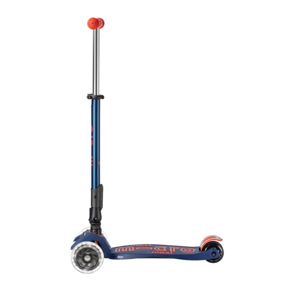 Micro Maxi Scooter Deluxe Foldable 3 Tekerlekli Scooter LED Navy  Lacivert 5-12 Yaş - 6
