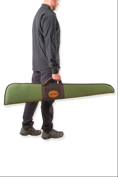 Lüks Tüfek Kılıfı - Savage - Cepli - Yeşil - 66 Namlu - Resim 6