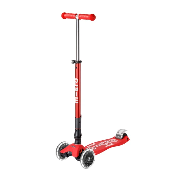 Micro Maxi Scooter Deluxe Foldable 3 Tekerlekli Scooter LED Red  Kırmızı 5-12 Yaş - 5