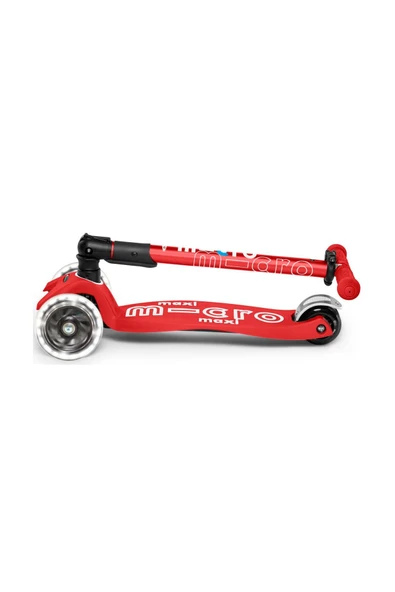 Micro Maxi Scooter Deluxe Foldable 3 Tekerlekli Scooter LED Red  Kırmızı 5-12 Yaş - 4