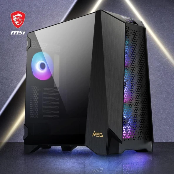 MSI MEG Prospect 700R ARGB 4 Fanlı Dokunmatik Panel E-ATX Oyuncu Kasası - Outlet - Resim 6