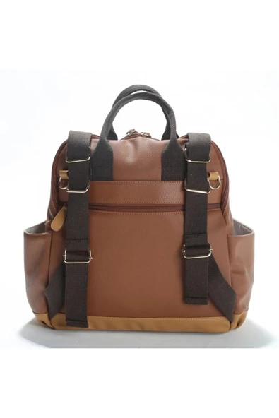 M&Y Holifera Deri Anne Bebek Bakım Sırt Çantası 7260 Taba - 4