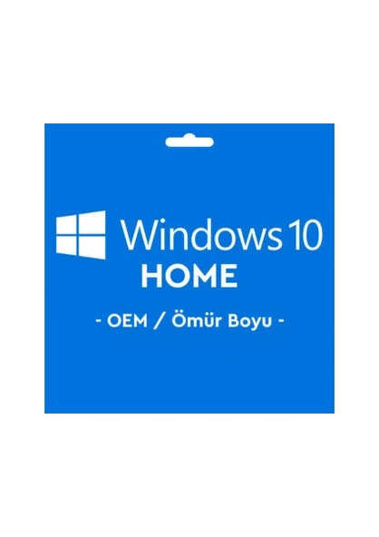 Microsoft Windows 10 Home Oem Key Lisans Anahtarı Ömür Boyu